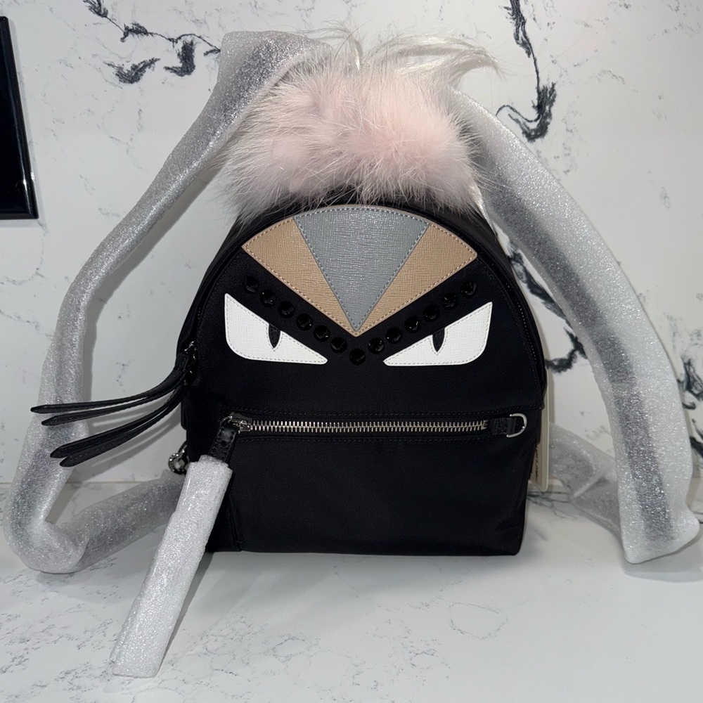 Fendi Monster Nylon Mini Backpack